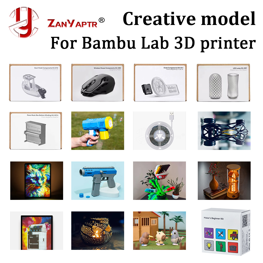 3D Printing Laptop - ชุดอุปกรณ์สร้างสรรค์ DIY สำหรับ Bambu Lab ชิ้นส่วนโมเดลพิมพ์