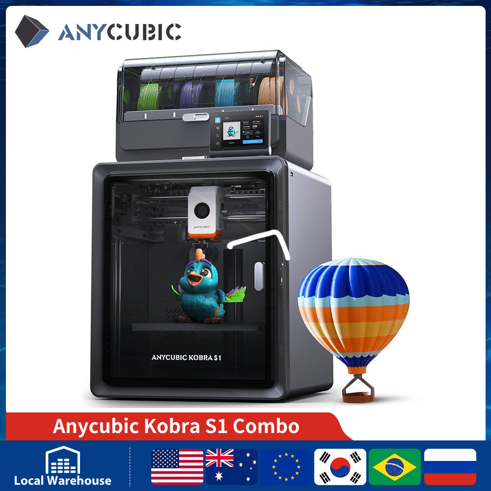 3D Printing Online Service - เครื่องพิมพ์สามมิติ Anycubic Kobra S1 Combo หลายสี