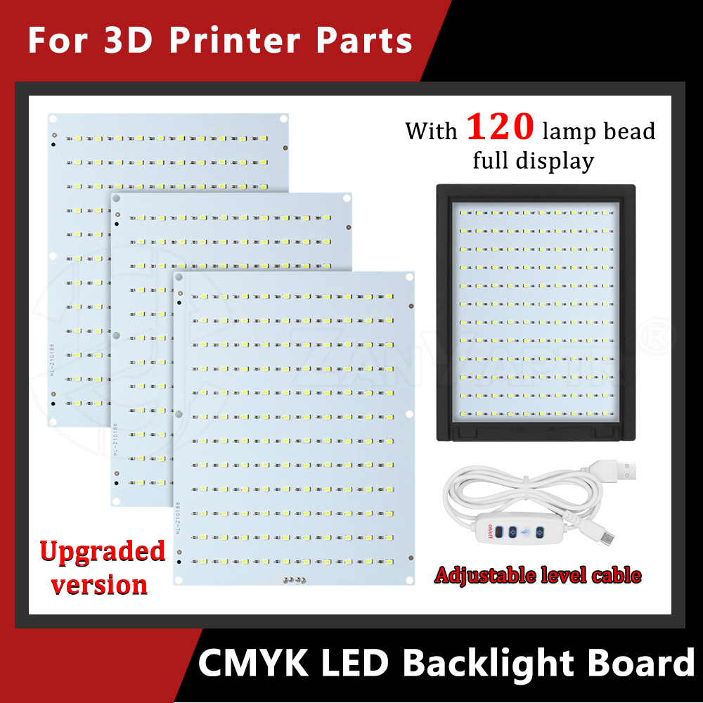 3D Printing Laptop - แผงไฟ LED ลิโธเฟน CMYK รุ่นอัปเกรดใหม่ สำหรับอุปกรณ์เสริมเครื่องพิมพ์