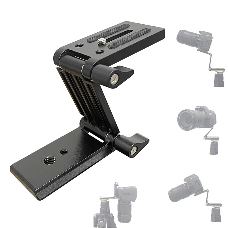 3D Printing Z Offset - หัวขาตั้งกล้องแบบพับได้ Z Type แบบพกพา พร้อมแผ่นปลดเร็วสำหรับกล้อง SLR