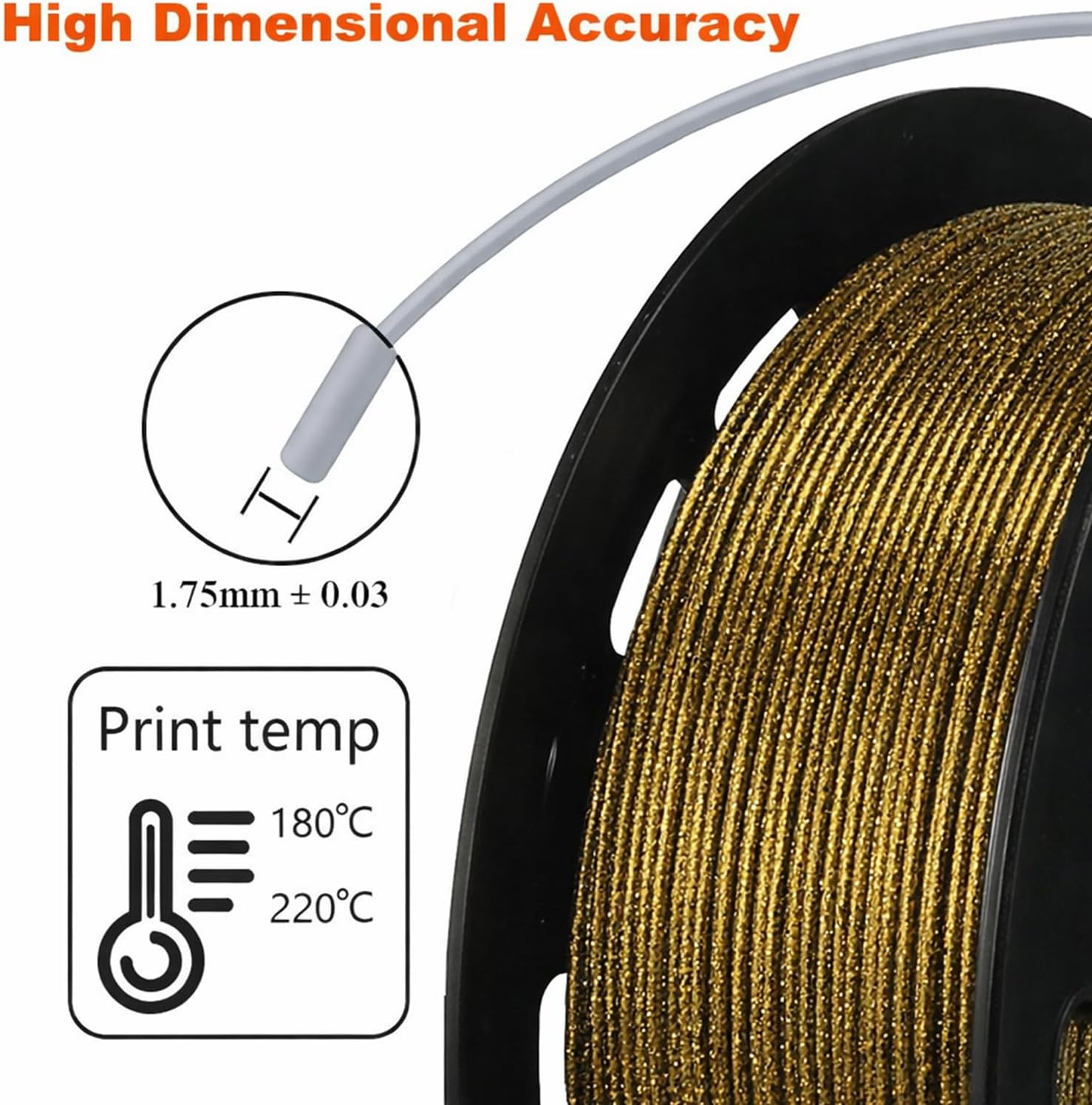เส้นใยพิมพ์ 3 มิติ กาแล็กซี่ ก - 3D Printing Gold บทวิจารณ์และราคา