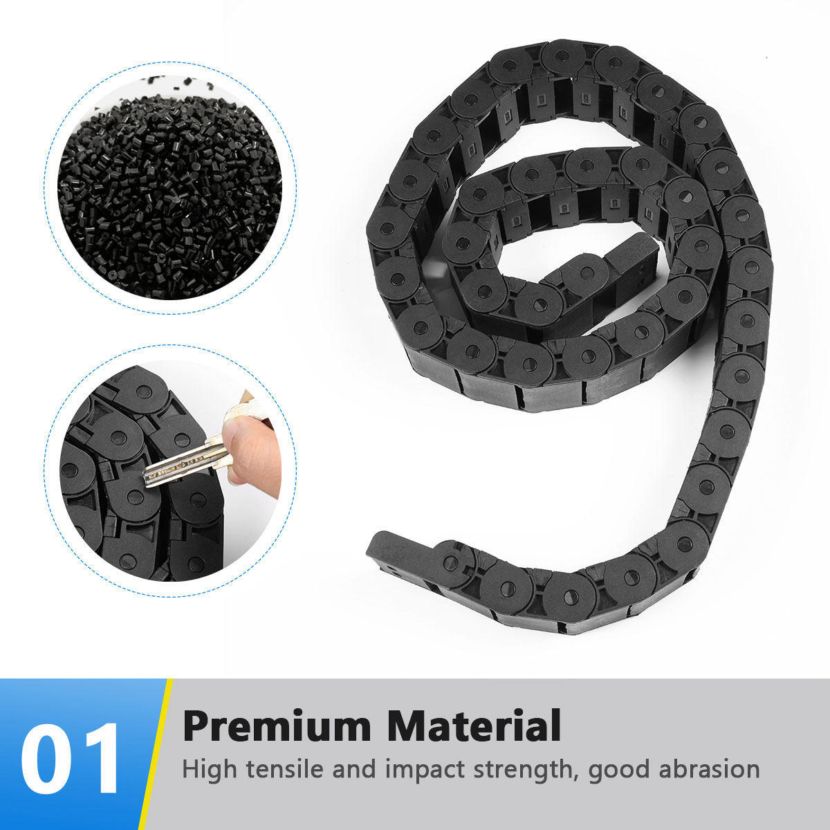 โซ่พลาสติกสีดำ 1 เมตร สำหรับเค - 3D Printing Cnc บทวิจารณ์และราคา
