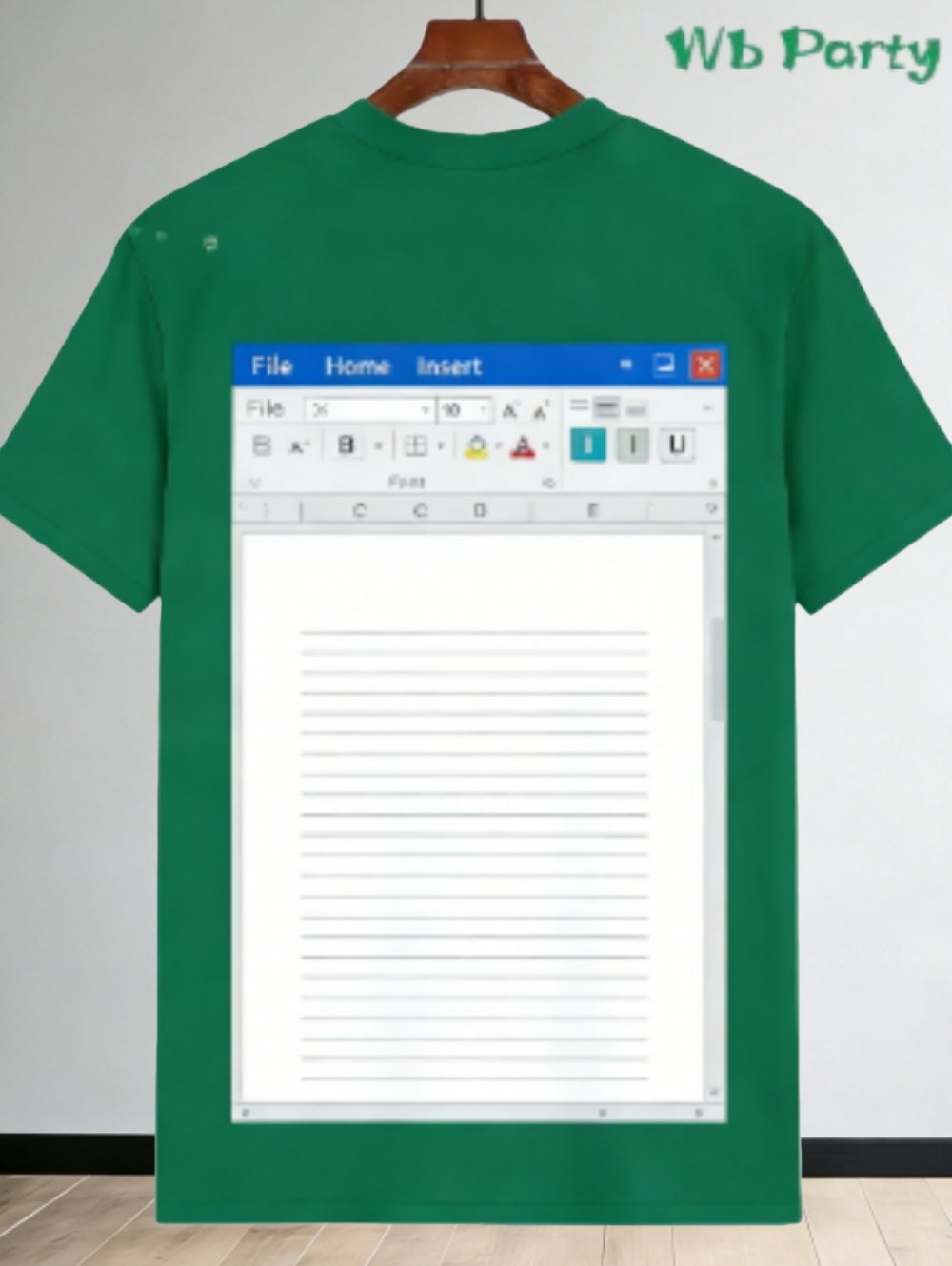 เสื้อยืดลำลองลาย Excel สำหรับผ - 3D Printing Online Service บทวิจารณ์และราคา