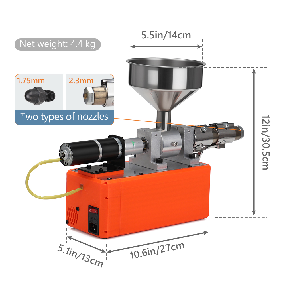 เครื่องอัดรีดพลาสติกแบบสกรูเดี - 3D Printer Extruder บทวิจารณ์และราคา