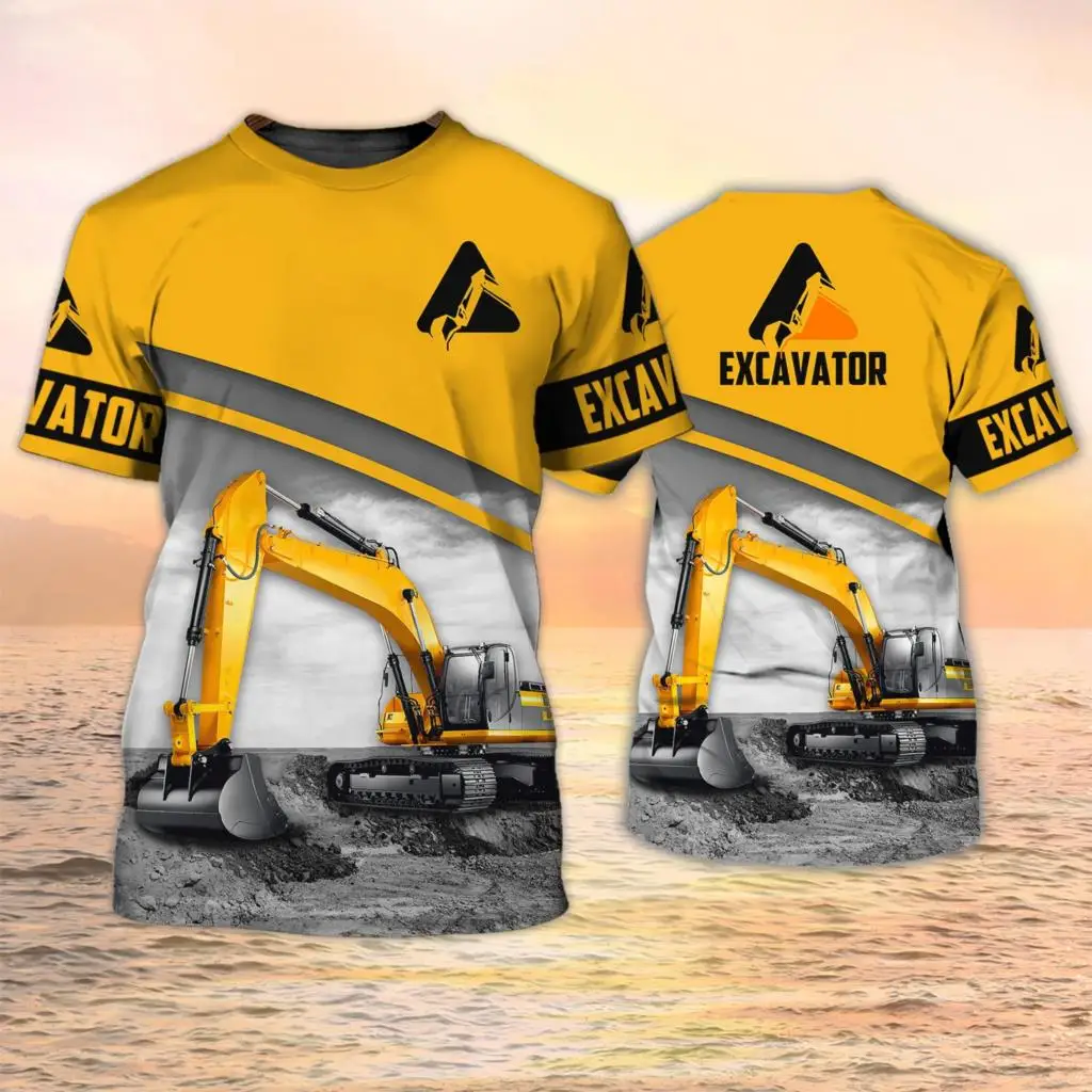 เสื้อยืดลายรถขุด เครื่องจักรกล - 3D Printing Operator บทวิจารณ์และราคา