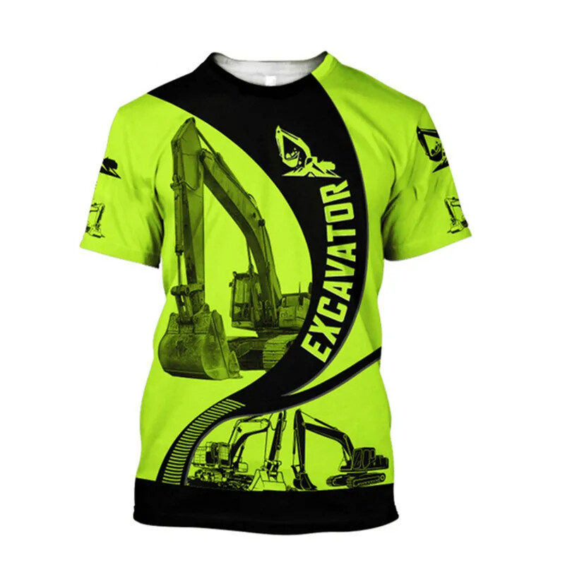 Excavator 3D พิมพ์เสื้อยืดสําห - 3D Printing Operator บทวิจารณ์และราคา